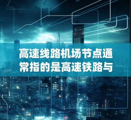 高速线路机场节点通常指的是高速铁路与机场之间的连接点，通常被称为快速列车枢纽 junction（FFJ）以下是一些关键点和信息
