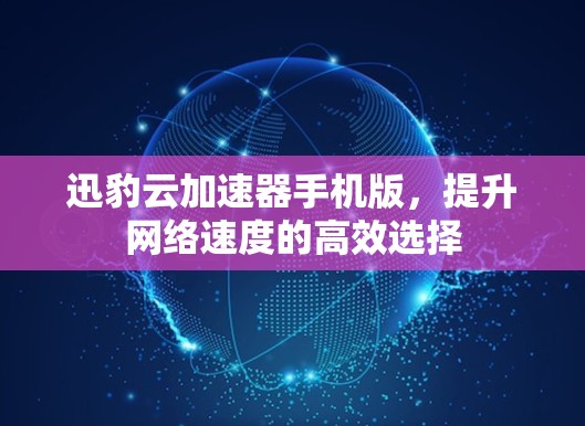 迅豹云加速器手机版,提升网络速度的高效选择 迅豹云加速器手机版,提升网络速度的高效选择