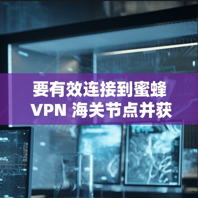 要有效连接到蜜蜂 VPN 海关节点并获得高速速度，可以按照以下步骤进行