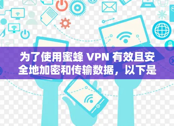 为了使用蜜蜂 VPN 有效且安全地加密和传输数据,以下是一步步的建议 为了使用蜜蜂 VPN 有效且安全地加密和传输数据,以下是一步步的建议